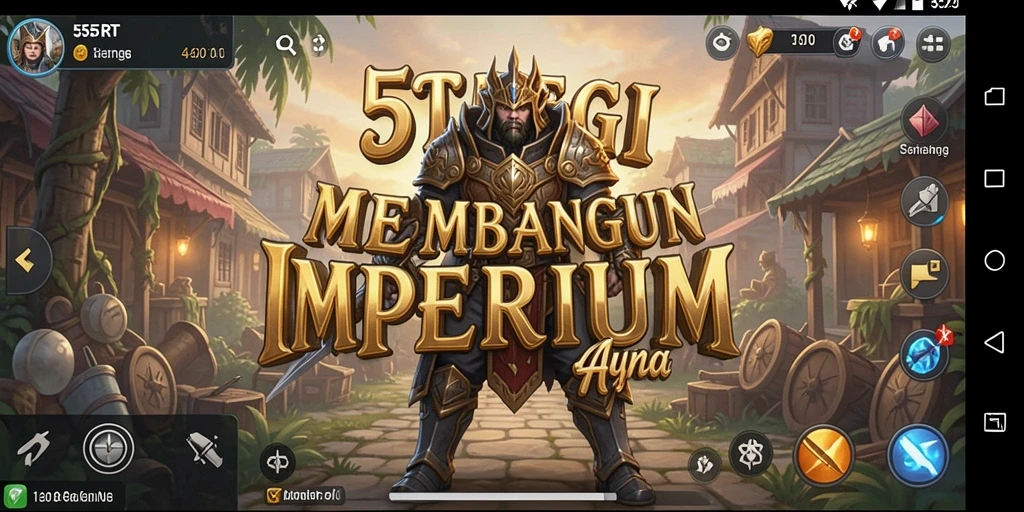 Screenshot gameplay 55RT menampilkan pertempuran epik di dunia strategi.