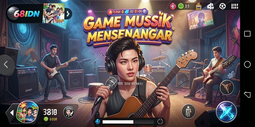 Gameplay seru 68IDN dengan interaksi musik yang menyenangkan.