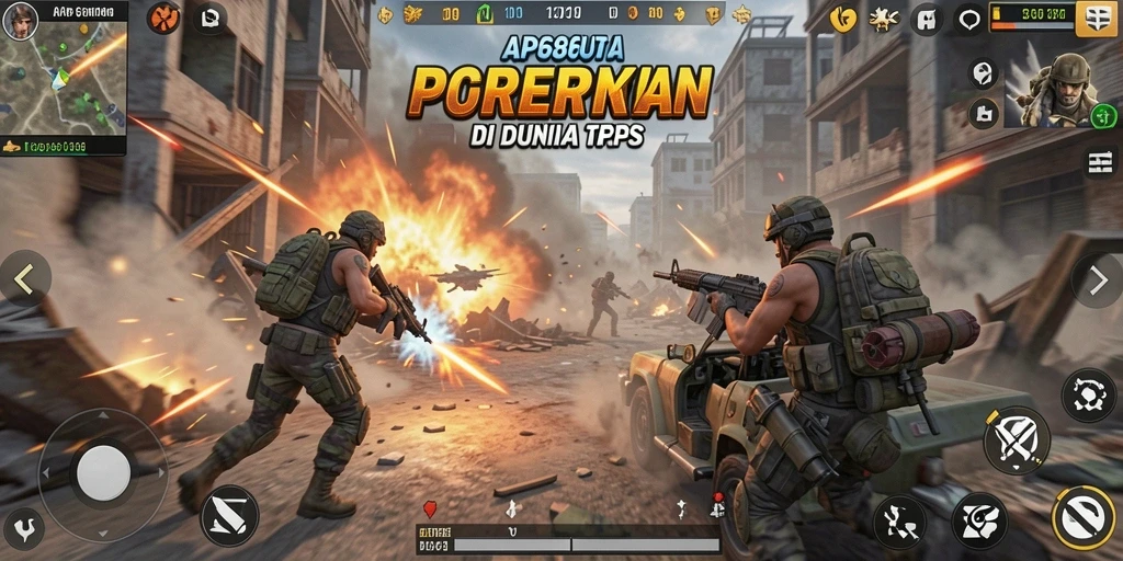 Tampilan menarik dari gameplay TPS di AP686.