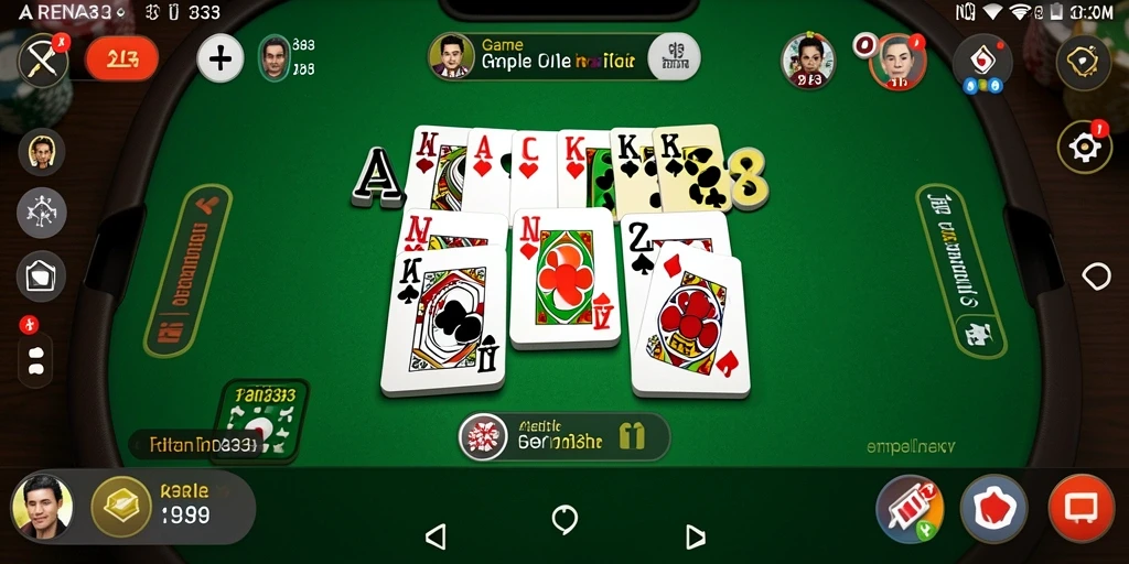 Screenshot gameplay seru ARENA333 dengan pemain menikmati Gaple.