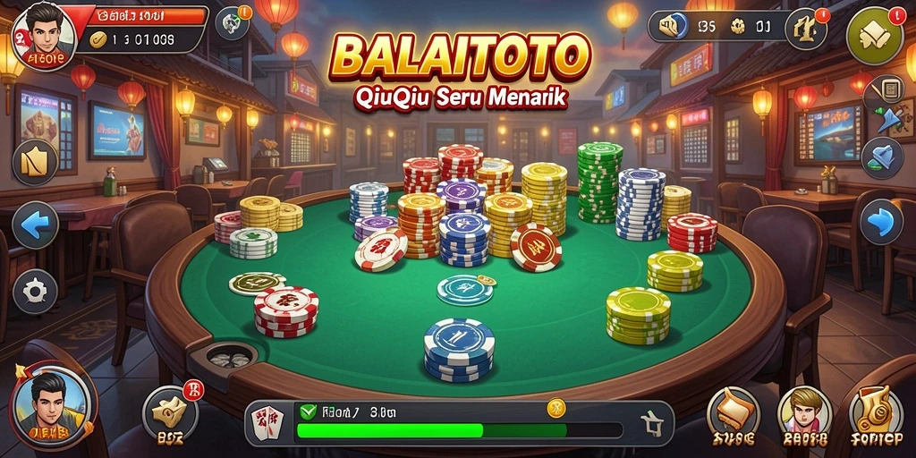 Screenshot gameplay BALAITOTO yang menunjukkan serunya bermain QiuQiu.