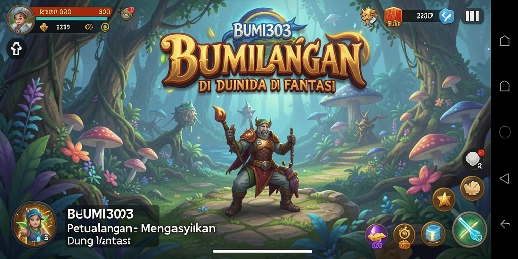 Tampilan gameplay petualangan seru di BUMI303.
