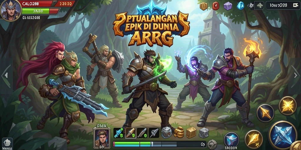 Tampilan gameplay epik dari CALO288 yang penuh aksi ARPG.