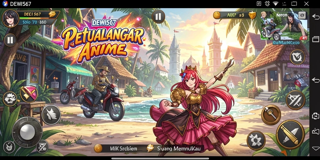 Tampilan grafis yang menawan dan karakter Anime ikonik.