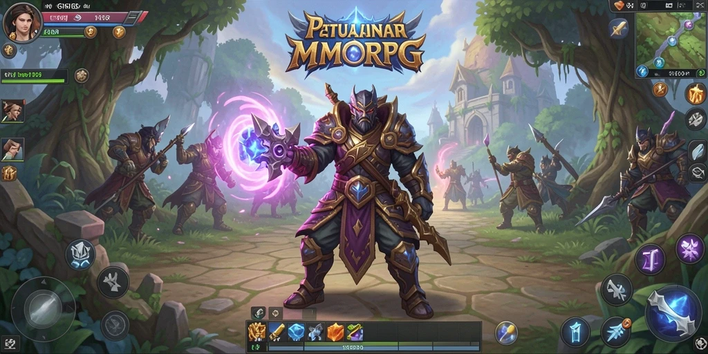 Tampilan seru dari gameplay MMORPG di GN168