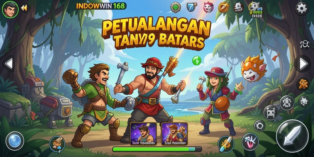 Tangkapan layar gameplay INDOWIN168 saat menghadapi tantangan petualangan.