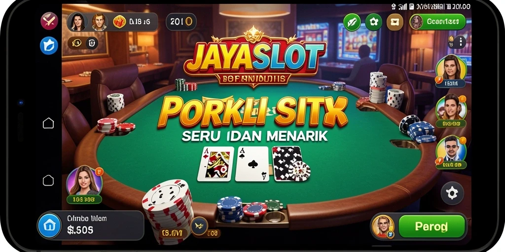 Tampilan gameplay menarik di JAYASLOT saat bermain Poker.