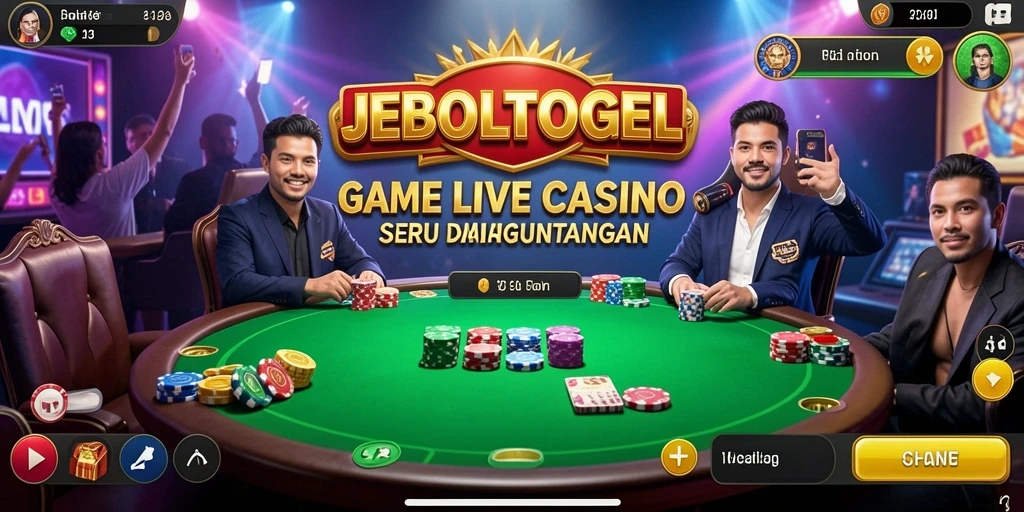 Tampilan gameplay Live Casino JEBOLTOGEL yang mendebarkan dan interaktif.
