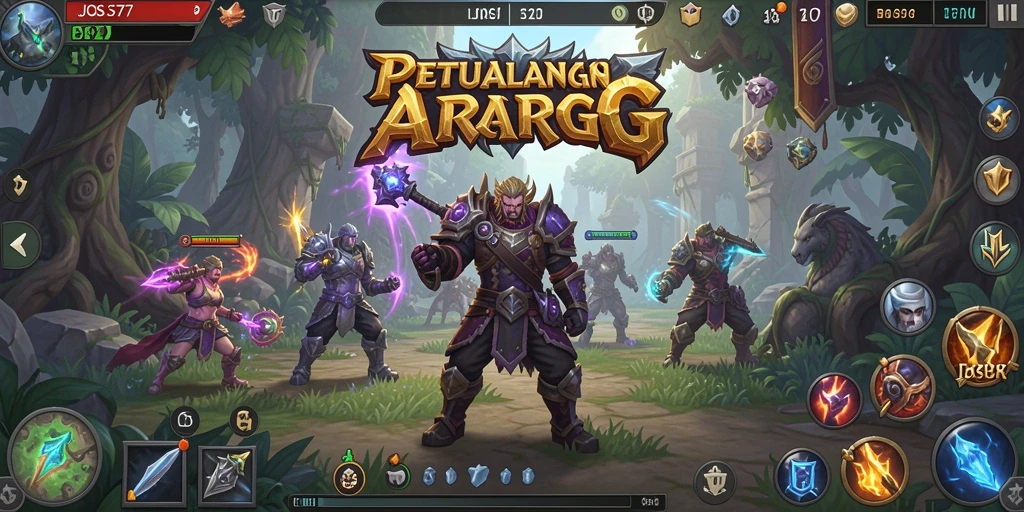 Screenshot JOS77 menampilkan aksi pertarungan seru dalam game ARPG.