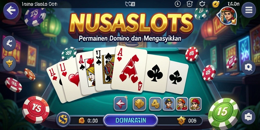 Tampilan gameplay seru NUSASLOTS dengan pemain berkompetisi.