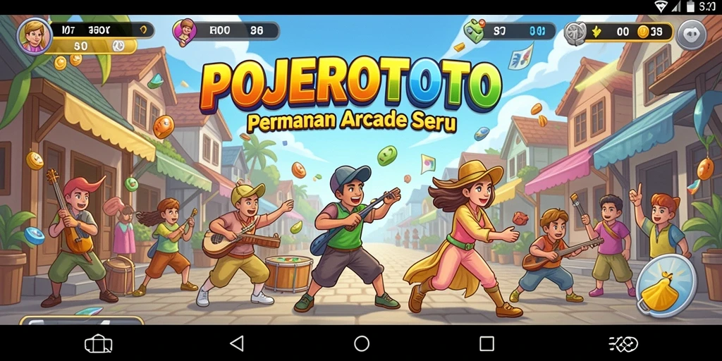 Tampilan gameplay seru dari POJEROTOTO dengan aksi cepat di layar.