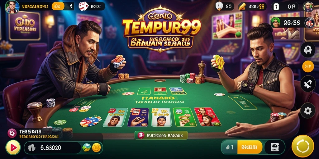 Gameplay mendebarkan di Live Casino TEMPUR99 dengan interaksi langsung.