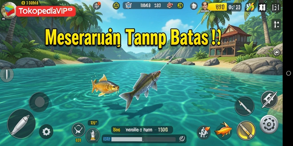 Tampilan gameplay menarik dengan grafis memukau di TOKOPEDIAVIP.